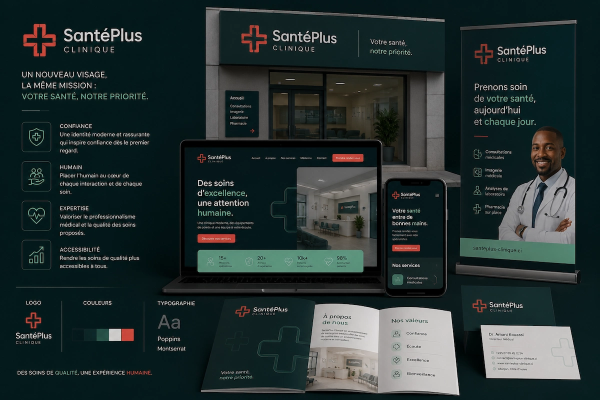 SantéPlus Clinique — Branding 360°